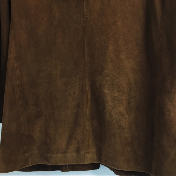Brown Golden Bear Leather Suede  Blazer Jacket - Picture 7 of 8